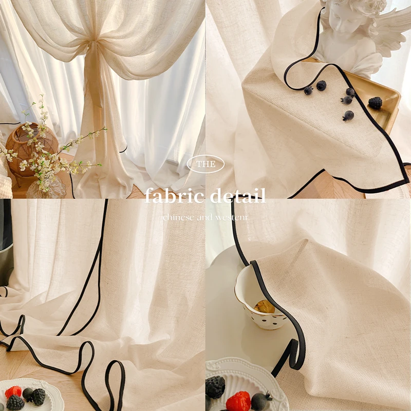 Black Border Linen Gauze Small - Home Fragrance Linen ulasan dan harga