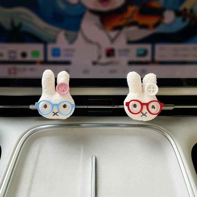 Cute Rabbit with Glasses Car A - Car Vent Diffuser ulasan dan harga